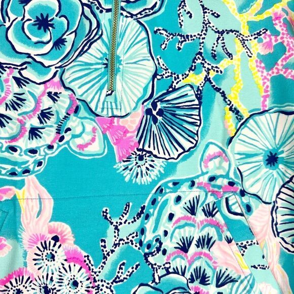 Lilly Pulitzer UPF 50+ Skipper Popover Bali Blue Once Upon A Tide Size XS - Picture 6 of 11